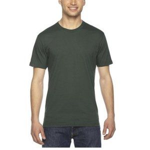 Men's American Apparel Crewneck‎ Slim Fit T-shirt in Olive Green